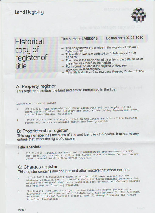 The Land Registry records